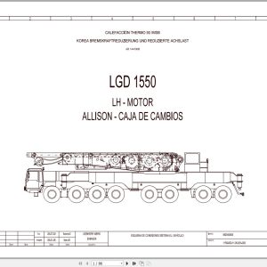 Liebherr Crane LTMG 1800 Z73702 Electric and Hydraulic Diagrams ES 1