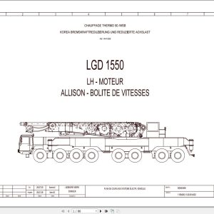 Liebherr Crane LTMG 1800 Z73702 Electric and Hydraulic Diagrams FR 1