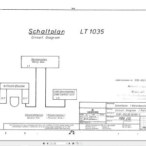 Liebherr Crane LTMS 1035 Z10833 Electric Diagrams DE 1