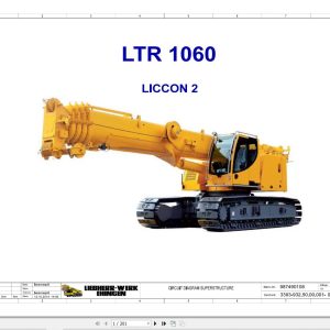 Liebherr Crane LTR 1060 Z96801 Electric and Hydraulic Diagrams EN 1