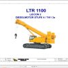 Liebherr Crane LTR 1100 Z97515 Electric and Hydraulic Diagrams DE 1