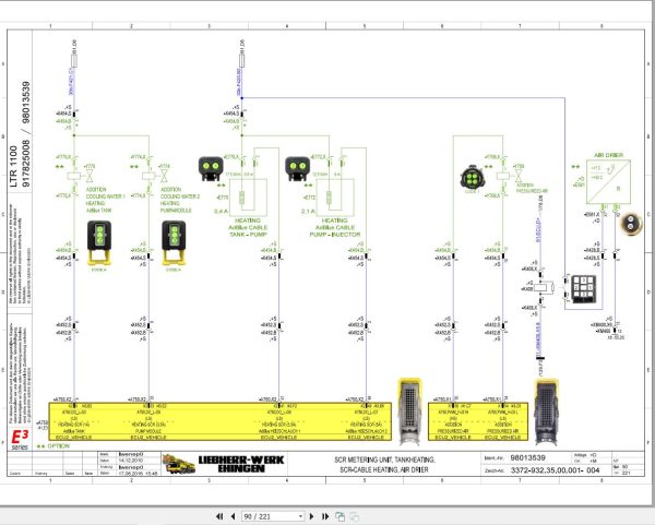 Liebherr Crane LTR 1100 Z97515 Electric and Hydraulic Diagrams EN 2
