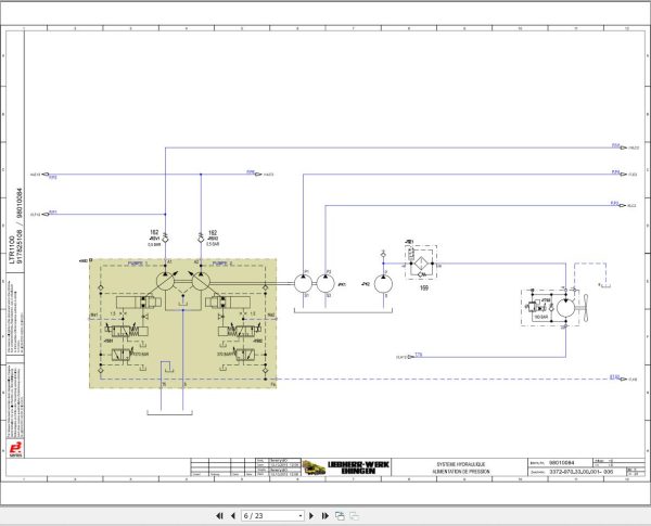 Liebherr Crane LTR 1100 Z97515 Electric and Hydraulic Diagrams FR 4
