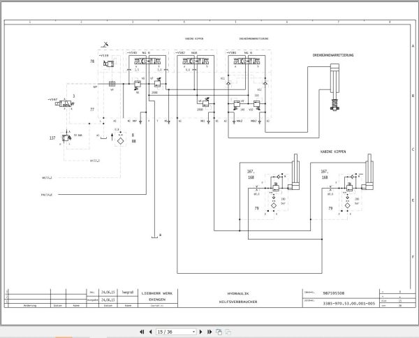 Liebherr Crane LTR 11200 Z97562 Electric and Hydraulic Diagrams DE 4