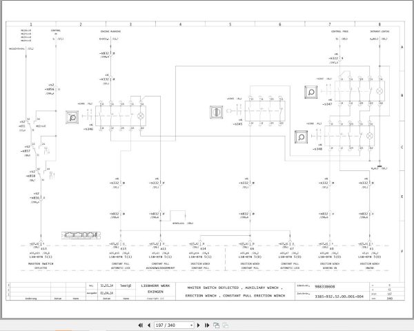 Liebherr Crane LTR 11200 Z97562 Electric and Hydraulic Diagrams EN 2