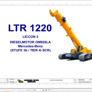 Liebherr Crane LTR 1220 Z96503 Electric and Hydraulic Diagrams DE 1