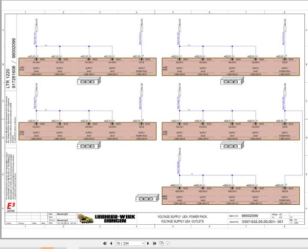 Liebherr Crane LTR 1220 Z96503 Electric and Hydraulic Diagrams EN 2