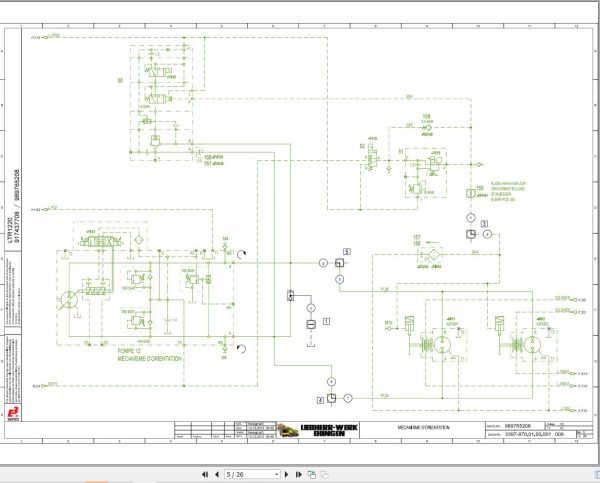 Liebherr Crane LTR 1220 Z96503 Electric and Hydraulic Diagrams FR 4