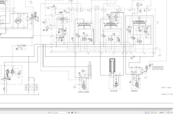 Liebherr Crane LTS 1030 Z77051 Electric and Hydraulic Diagrams DE 3