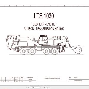 Liebherr Crane LTS 1030 Z77051 Electric and Hydraulic Diagrams EN 1