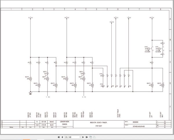 Liebherr Crane LTS 1030 Z77051 Electric and Hydraulic Diagrams EN 2