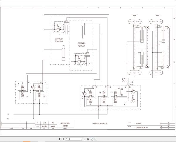 Liebherr Crane LTS 1030 Z77051 Electric and Hydraulic Diagrams EN 3