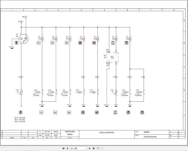Liebherr Crane LTS 1030 Z77051 Electric and Hydraulic Diagrams FR 2