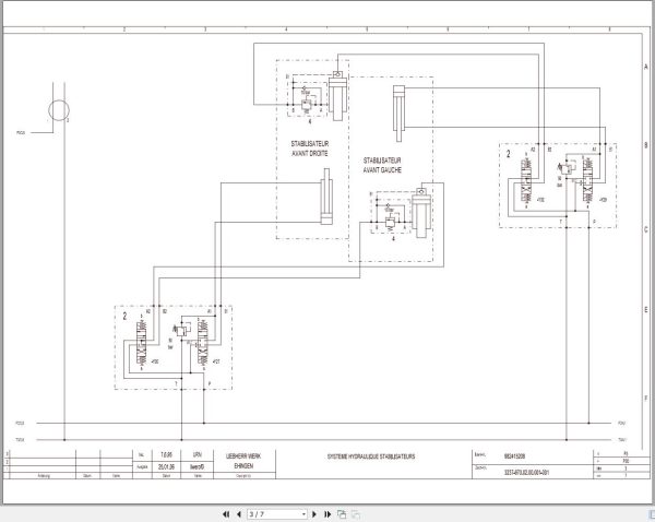 Liebherr Crane LTS 1030 Z77051 Electric and Hydraulic Diagrams FR 3