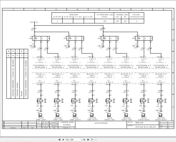 Liebherr Crane MK 100 Z77250 Electric and Hydraulic Diagrams DE 2