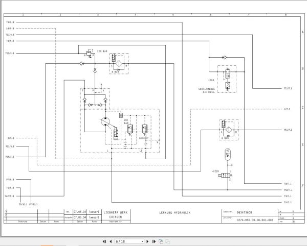 Liebherr Crane MK 100 Z77250 Electric and Hydraulic Diagrams DE 3