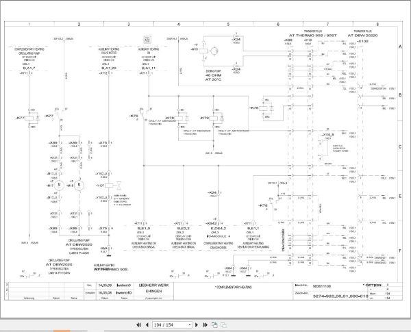 Liebherr Crane MK 100 Z77250 Electric and Hydraulic Diagrams EN 2