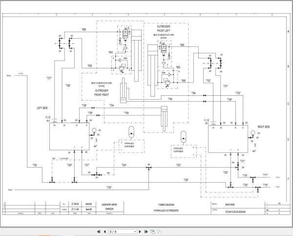 Liebherr Crane MK 100 Z77250 Electric and Hydraulic Diagrams EN 3