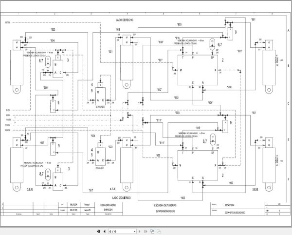 Liebherr Crane MK 100 Z77250 Electric and Hydraulic Diagrams ES 3