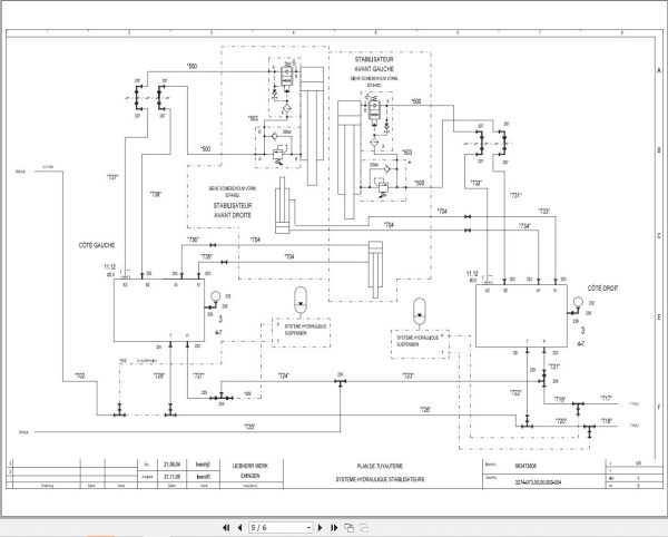 Liebherr Crane MK 100 Z77250 Electric and Hydraulic Diagrams FR 3