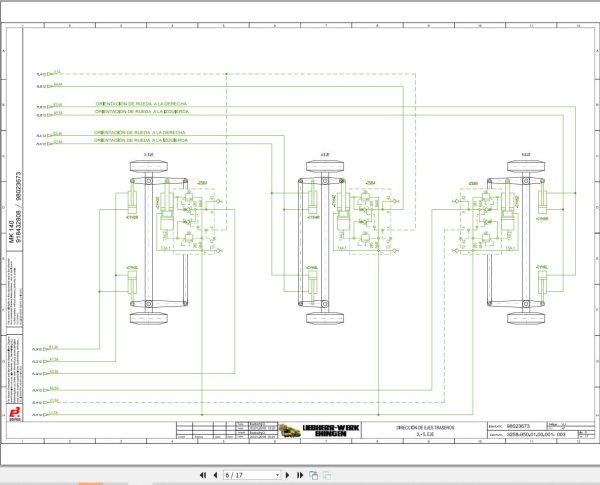 Liebherr Crane MK 140 Z77473 Electric and Hydraulic Diagrams ES 3