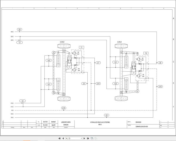 Liebherr Crane MK 63 Z76505 Electric and Hydraulic Diagrams EN 3