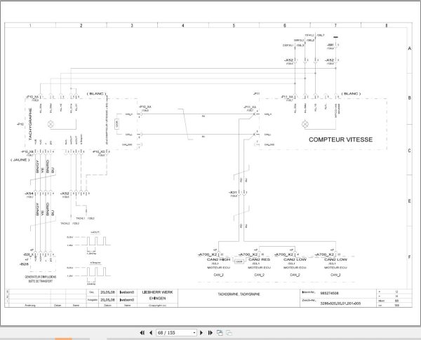 Liebherr Crane MK 63 Z76505 Electric and Hydraulic Diagrams FR 2