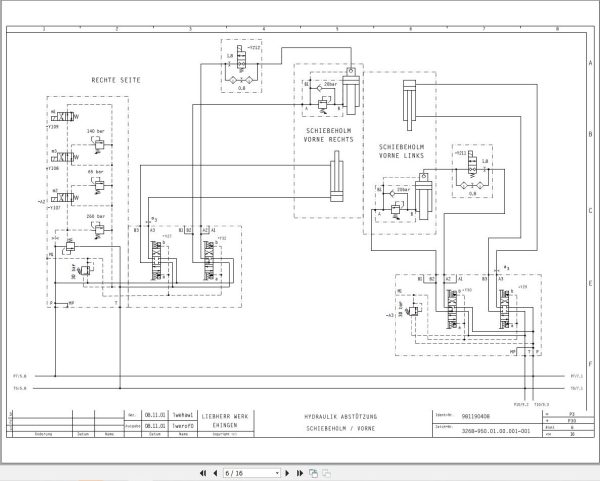 Liebherr Crane MK 80 Z77064 Electric and Hydraulic Diagrams DE 3