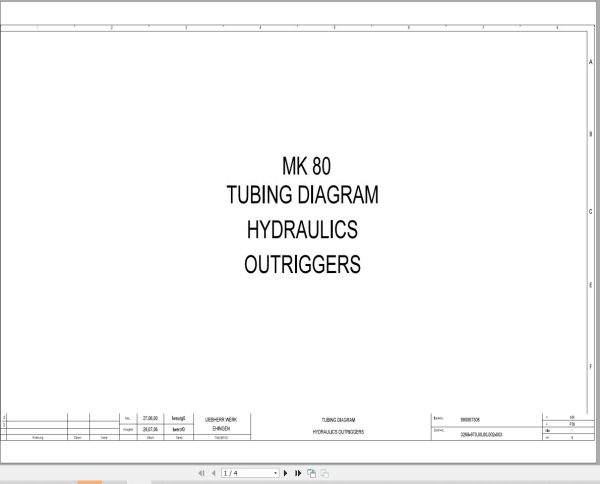 Liebherr Crane MK 80 Z77064 Electric and Hydraulic Diagrams EN 1