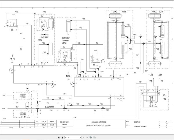 Liebherr Crane MK 80 Z77064 Electric and Hydraulic Diagrams EN 2