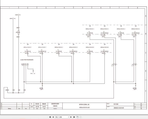 Liebherr Crane MK 80 Z77064 Electric and Hydraulic Diagrams ES 2