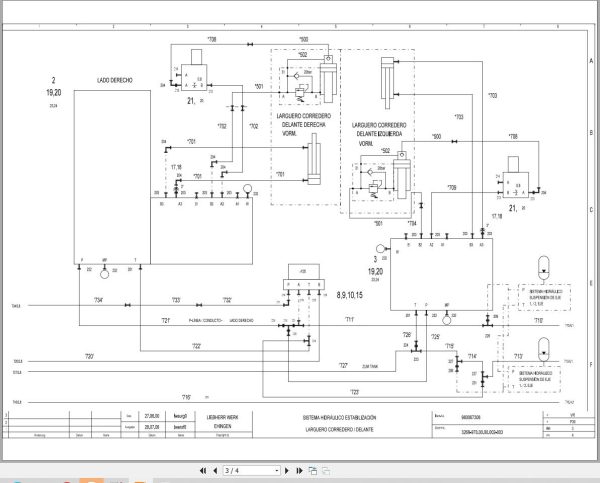 Liebherr Crane MK 80 Z77064 Electric and Hydraulic Diagrams ES 3