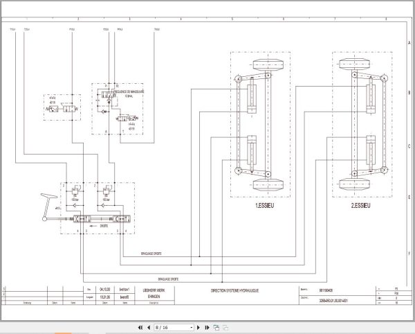 Liebherr Crane MK 80 Z77064 Electric and Hydraulic Diagrams FR 4