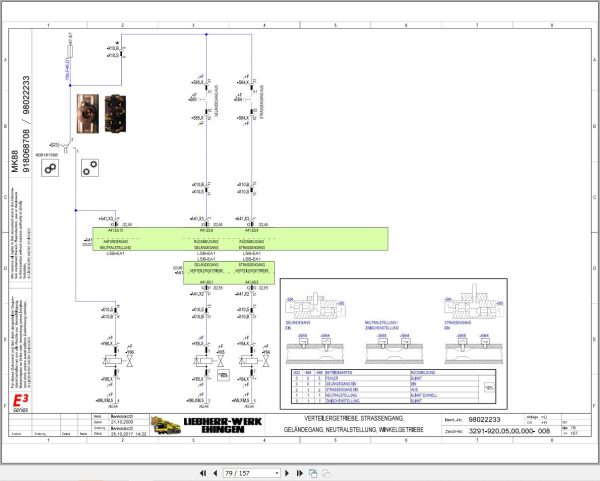 Liebherr Crane MK 88 Z76588 Electric and Hydraulic Diagrams DE 2
