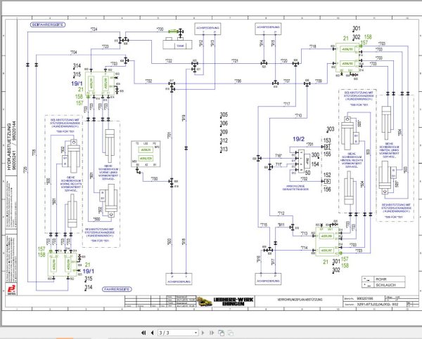 Liebherr Crane MK 88 Z76588 Electric and Hydraulic Diagrams DE 3