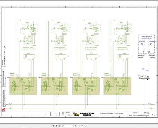 Liebherr Crane MK 88 Z76588 Electric and Hydraulic Diagrams EN 3