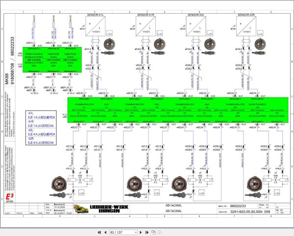 Liebherr Crane MK 88 Z76588 Electric and Hydraulic Diagrams ES 2