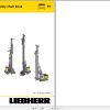 Liebherr Drill Rig LRB 255 Load Capacity Chart Book 1