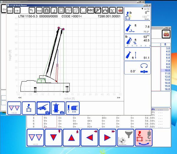 Liebherr LICCON Universal Work Planner V6.26 04.2025 LTM 1150 5.3 150 Ton 3