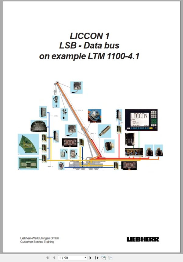 Liebherr LSB Data Bus LICCON 1 On LTM 1100 4.1 Customer Service Training 1