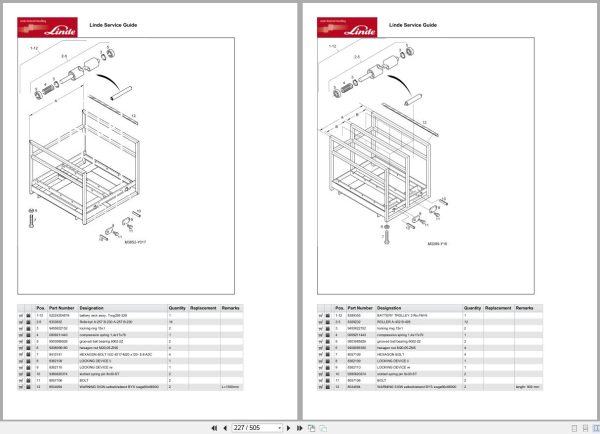 Linde Forklift A5224 01 Parts Manual 2023 2