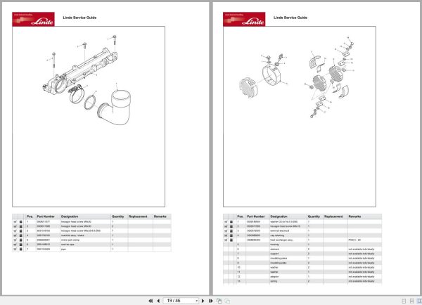 Linde H100 H180 Cummins QSB 6.7 Tier 3 Engine Parts Manual 2