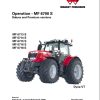 Massey Ferguson 6713S 6714S 6715S 6716S 6718S Dyna VT Operation Manual 1