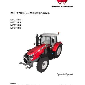 Massey Ferguson 7714S 7715S 7716S 7718S Dyna 4 6 Operation Manual 1