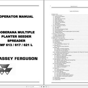 Massey Ferguson Agricultural MF613L MF617L MF621L Operator Manual 1