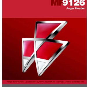 Massey Ferguson Auger Header 9126 Operator Manual 700737126A 1