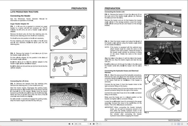 Massey Ferguson Auger Header 9126 Operator Manual 700737126A 2