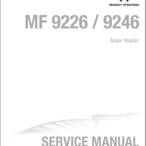 Massey Ferguson Auger Header 9226 9246 Workshop Manual 4283613M1 1