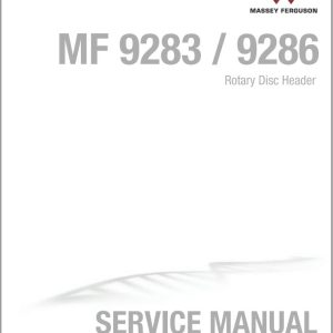 Massey Ferguson Auger Header 9283 9286 Service Manual 4283612M1 1