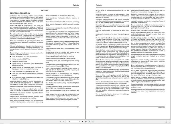 Massey Ferguson Backhoe MF220 Service Manual 1449571M1 2